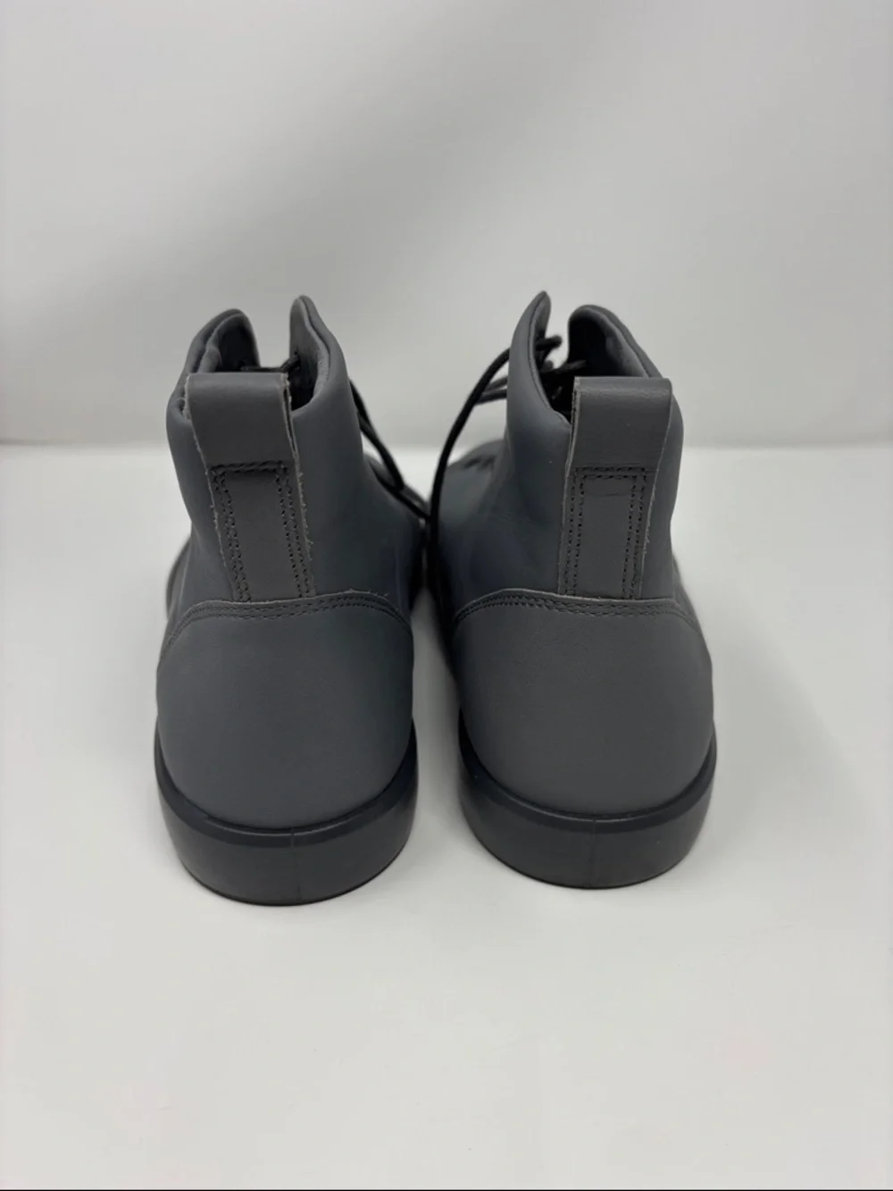 Ecco | Men's Lace-Up High-Top Sneakers in Dark Gray danish design 9 43